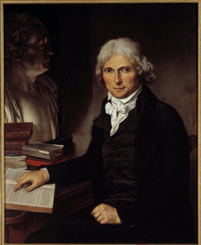 医師マリー・フランソワ・グザビエ・ビシャ（1771-1802）の肖像。ピエール・マクシミリアン・ドゥラフォンテーヌ（1774-1860）の絵画 作： Hippolyte Flandrin