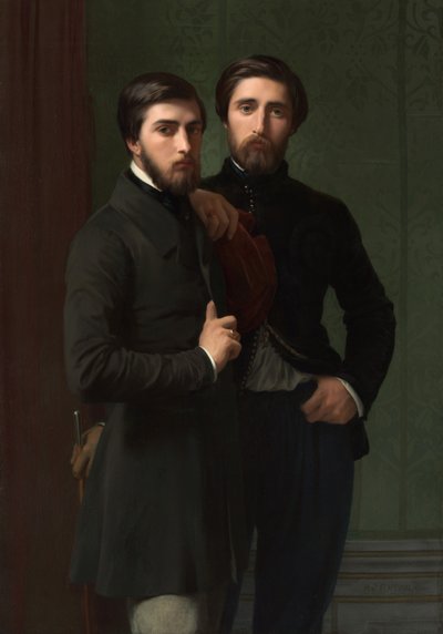 ルネシャルルダッシーとその兄弟ジャンバプティストクロードアメデダッシー、1850 作： Hippolyte Flandrin
