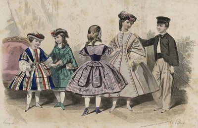 無題、1861年4月（手描きの彫刻） 作： Hippolyte Louis Pauquet
