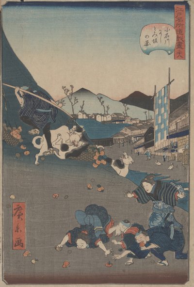 ヴィエｗ おｆ 西と伊坂 員 小石川、 ｃ。１８６０ （をおｄ区ｔ） 作： Hirokage Utagawa