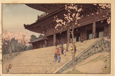 知恩院門（錦絵） 作： Hiroshi Yoshida