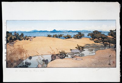 琵琶湖に近い庭園 作： Hiroshi Yoshida