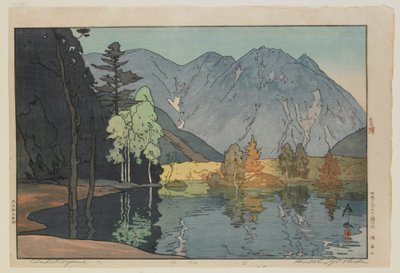 穂高山 日本アルプス十二景 大正時代 作： Hiroshi Yoshida
