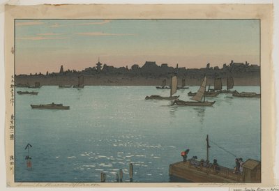 東京十二景 大正 隅田川 午後 作： Hiroshi Yoshida
