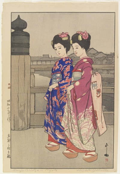 京都の三条大橋_ 作： Hiroshi Yoshida