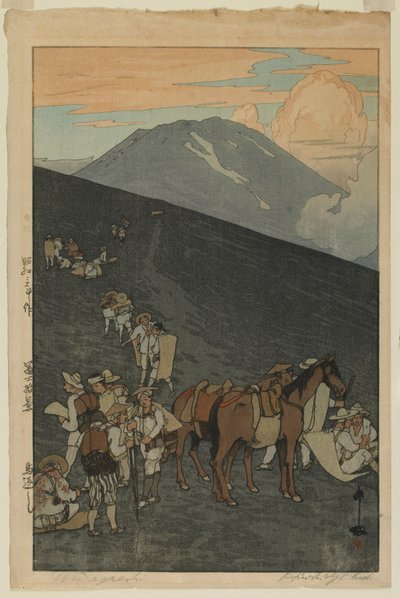 馬返し 富嶽十景 昭和 作： Hiroshi Yoshida