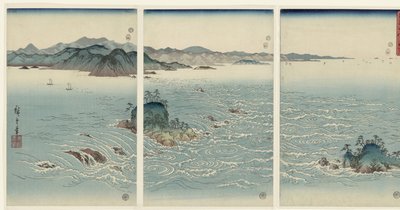 阿波国鳴田の渦潮 阿波鳴門の風系 雪月花（連載タイトル） 雪月花（連載タイトル） 作： Hiroshige (I) , Utagawa
