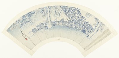 屋敷で花を愛でるスケッチ せいろう花見略図 作： Hiroshige (I) , Utagawa