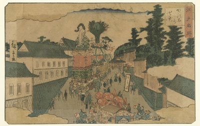 霞が関の行列 江戸名所（連載タイトル） 江戸名所 作： Hiroshige (II) , Utagawa