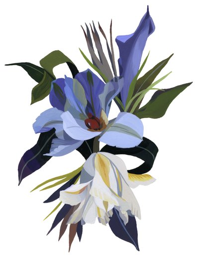 チューリップをモチーフにした架空の花。 作： Hiroyuki Izutsu