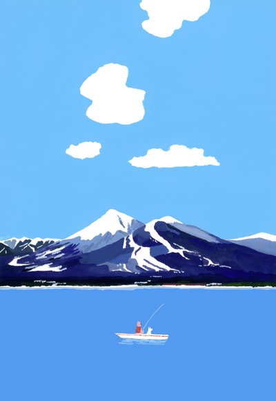 山と湖 作： Hiroyuki Izutsu