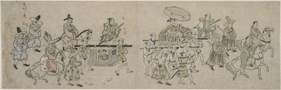 韓国大使館パレード 作： Hishikawa Moronobu