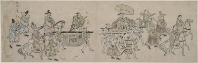 韓国大使館パレード 作： Hishikawa Moronobu