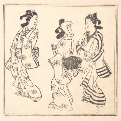 『和国百女』- 日本女性百人 作： 菱川師宣