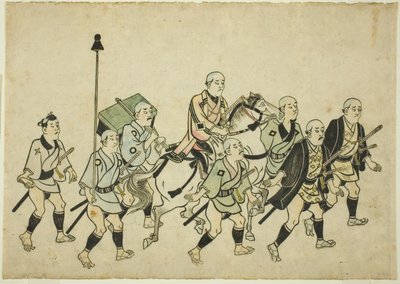 大名行列 作： Hishikawa Moronobu