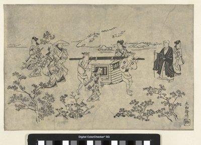 旅行会社 上野の風景（コピー） 作： Hishikawa Moronobu