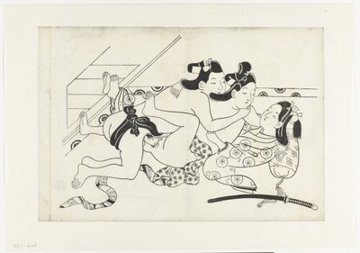 エロティックな表現 作： Hishikawa Moroshige (attributed to)