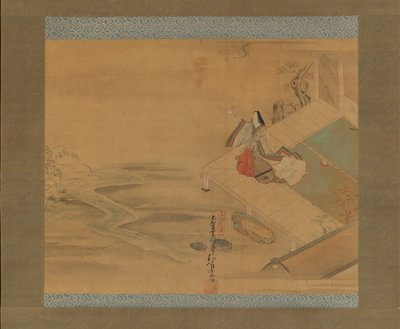 橋の乙女橋姫章の大君姫……18世紀初頭。 作： Hishikawa Wao