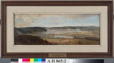 湖の風景、習作 作： Hjalmar Munsterhjelm