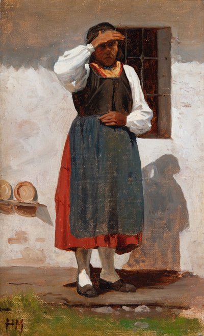 バイエルンの農民女性 作： Hjalmar Munsterhjelm