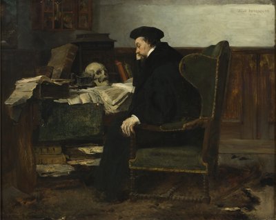 彼の研究に没頭、1874 作： Hjalmer Eilif Emanuel Peterssen