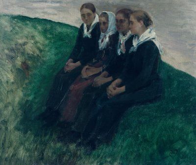 4人の友達 作： Hjalmer Eilif Emanuel Peterssen