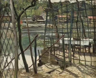 ムードン、フランス、1884年からの風景 作： Hjalmer Eilif Emanuel Peterssen