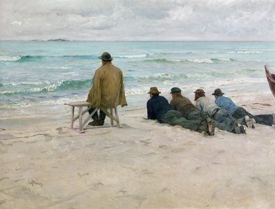 監視中 作： Hjalmer Eilif Emanuel Peterssen