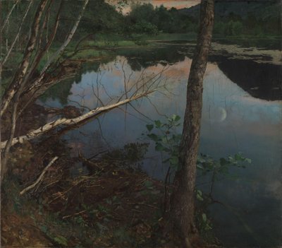 夏の夜 作： Hjalmer Eilif Emanuel Peterssen