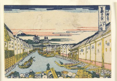 Nihonbashi Bridge in Edo, 1835-40 作： Hokumyō