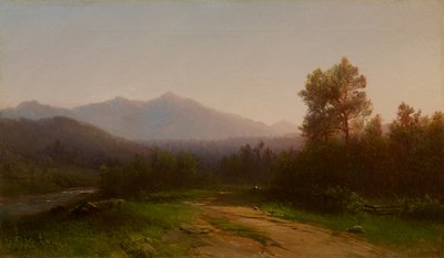 ハドソン川の風景、c.1860-5 作： Homer Dodge Martin