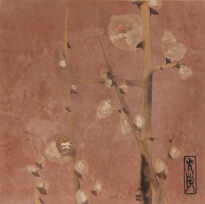 梅の花、江戸時代、16世紀後半から17世紀初頭。 作： Hon