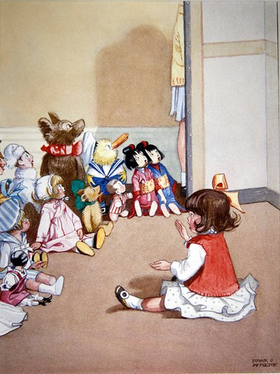ドロシーは子供たちに物語を語る 作： Honor Charlotte Appleton