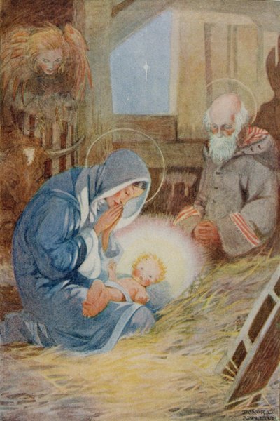 M.G.Edgar と Eric Chilman が選んだ「A Treasury of Verse for School and Home」のイラスト (カラー リソ) 作： Honor Charlotte Appleton
