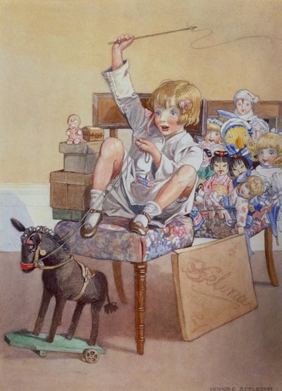 私たちは疾走して走り去った (紙に水彩) 作： Honor Charlotte Appleton