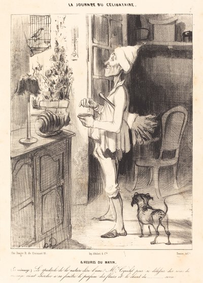 朝8時 作： Honoré Daumier
