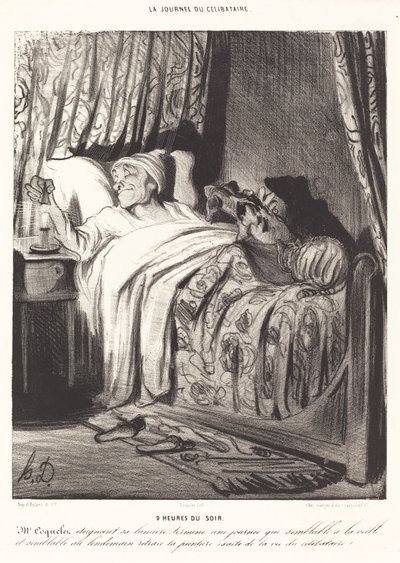 午後9時 作： Honoré Daumier