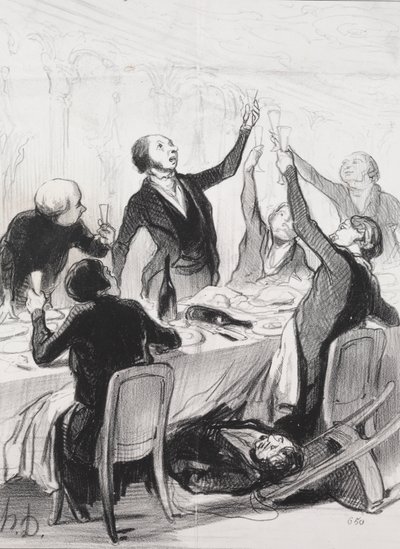 43回目の乾杯…禁酒会へ 作： Honoré Daumier