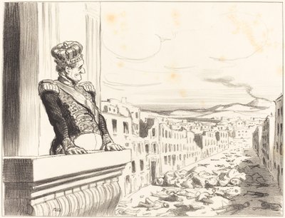 ナポリで - 最高の王様... (1 皿目) 作： Honoré Daumier