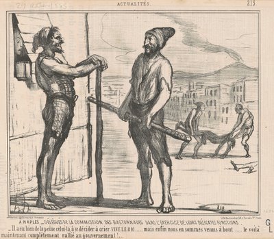 ナポリで：委員会の代表者... 作： Honoré Daumier
