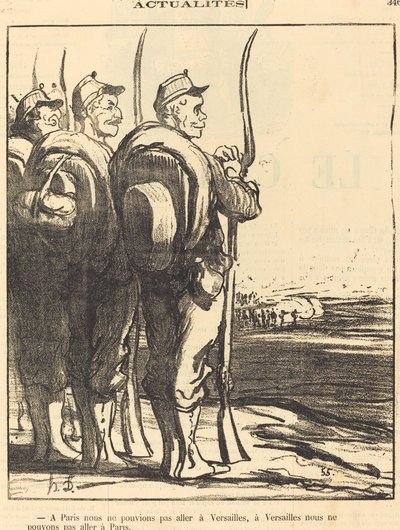 パリでは... ヴェルサイユに行けなかった... 作： Honoré Daumier