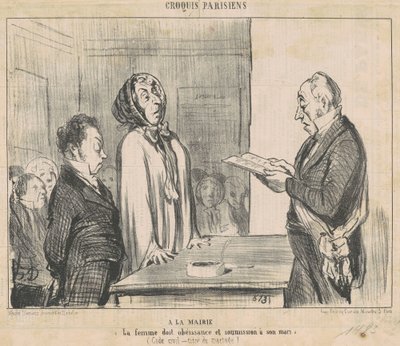 市長で… 作： Honoré Daumier