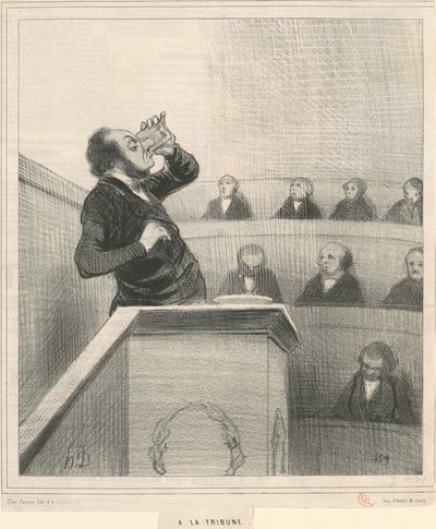 トリビューンへ 作： Honoré Daumier