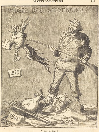 次は誰だ？ 作： Honoré Daumier