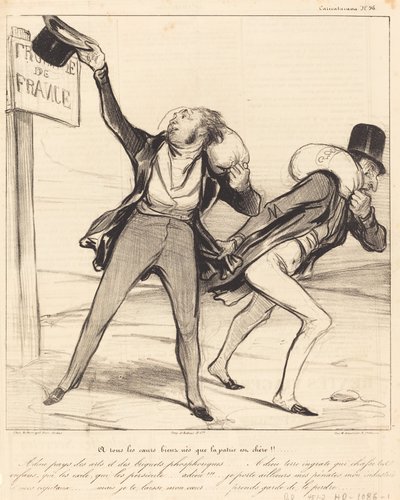 すべての生まれながらの心にとって、祖国は愛しい!!! 作： Honoré Daumier