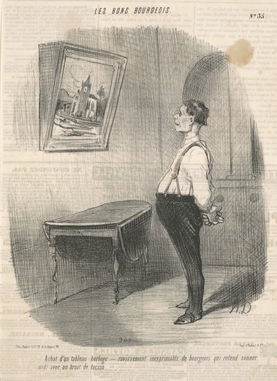 時計台の購入 作： Honoré Daumier