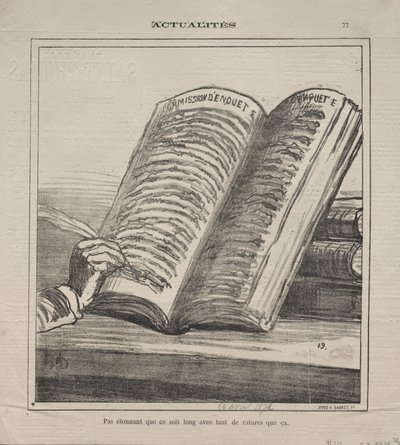 Actualities (No. 77): 長くて多くの訂正があっても驚かないでください 作： Honoré Daumier