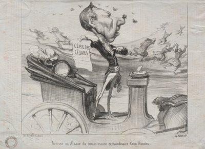 Actualities (No. 81): ココ・ロミュー臨時コミッショナーのアルザス到着 作： Honoré Daumier