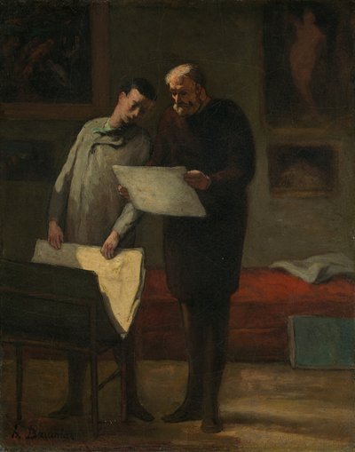 若いアーティストへのアドバイス 作： Honoré Daumier