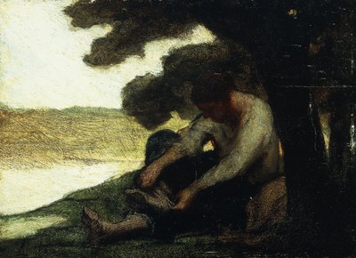 水泳の後; Apres le Bain、1846年頃 作： Honoré Daumier